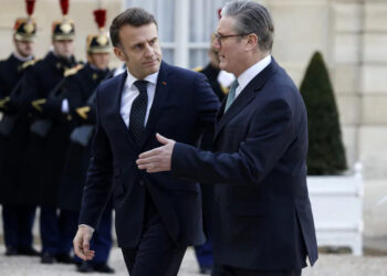 Кір Стармер та Еммануель Макрон