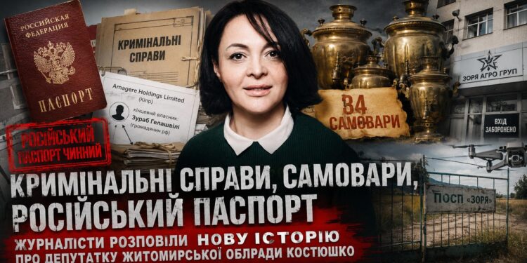 Кримінальні справи, самовари, російський паспорт. Журналісти розповіли нову історію про депутатку Житомирської облради Костюшко