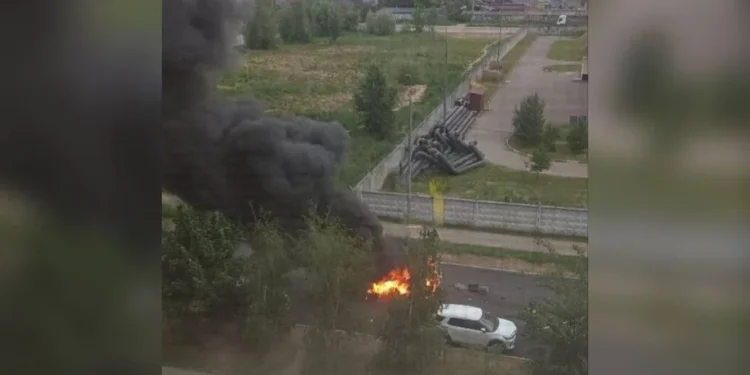 Поблизу Москви вибухнув автомобіль: слідство розглядає версію підриву 1 Поблизу Москви вибухнув автомобіль: слідство розглядає версію підриву