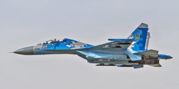 Український Су-27 уразив артилерійську позицію РФ у Запорізькій області