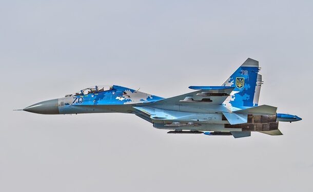 Український Су-27 уразив артилерійську позицію РФ у Запорізькій області 1 Український Су-27 уразив артилерійську позицію РФ у Запорізькій області