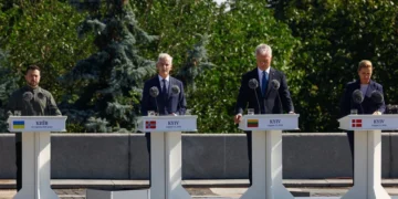 Президент Литви Науседа виступив українською мовою на урочистостях з нагоди Дня прапора в Києві