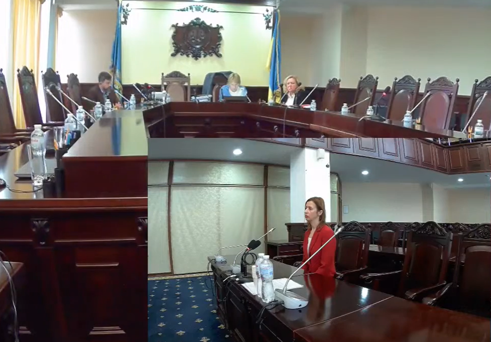 Помилки у декларації та “щаслива рука”: як вершить правосуддя київська суддя Юлія Савчук 5 Співбесіда кандидатки Юлії Савчук у ВККС. 6 лютого 2024 року