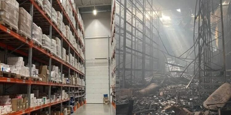 Росія знищила склад однієї з найбільших аптечних мереж України 1 Росія знищила склад однієї з найбільших аптечних мереж України