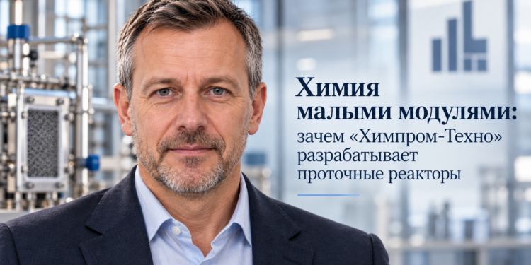 Химия малыми модулями: зачем «Химпром-Техно» разрабатывает проточные реакторы 1 Егор Буркин — генеральный директор компании «Химпром-Техно»